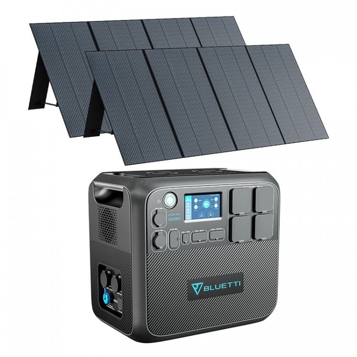 BLUETTI AC200Max + 2xPV350 Kit Generador Solar